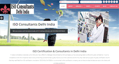 Desktop Screenshot of isoconsultantdelhi.com